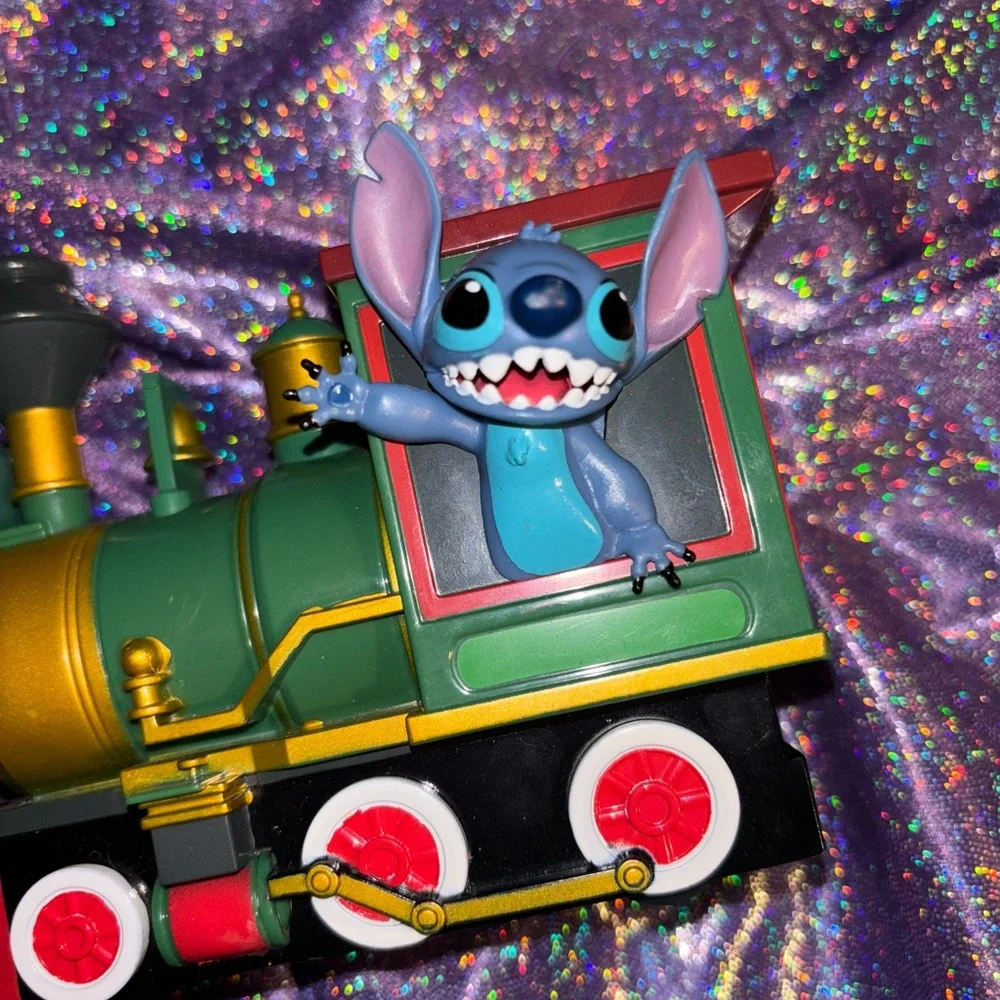 Disney Parks Stitch Railroad Pullback Toy